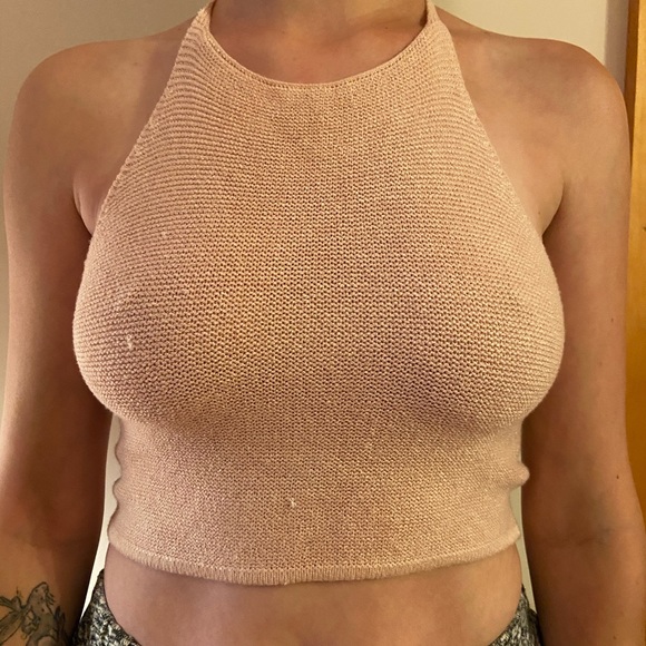 -SOLD- brandy melville knit halter - Picture 2 of 3